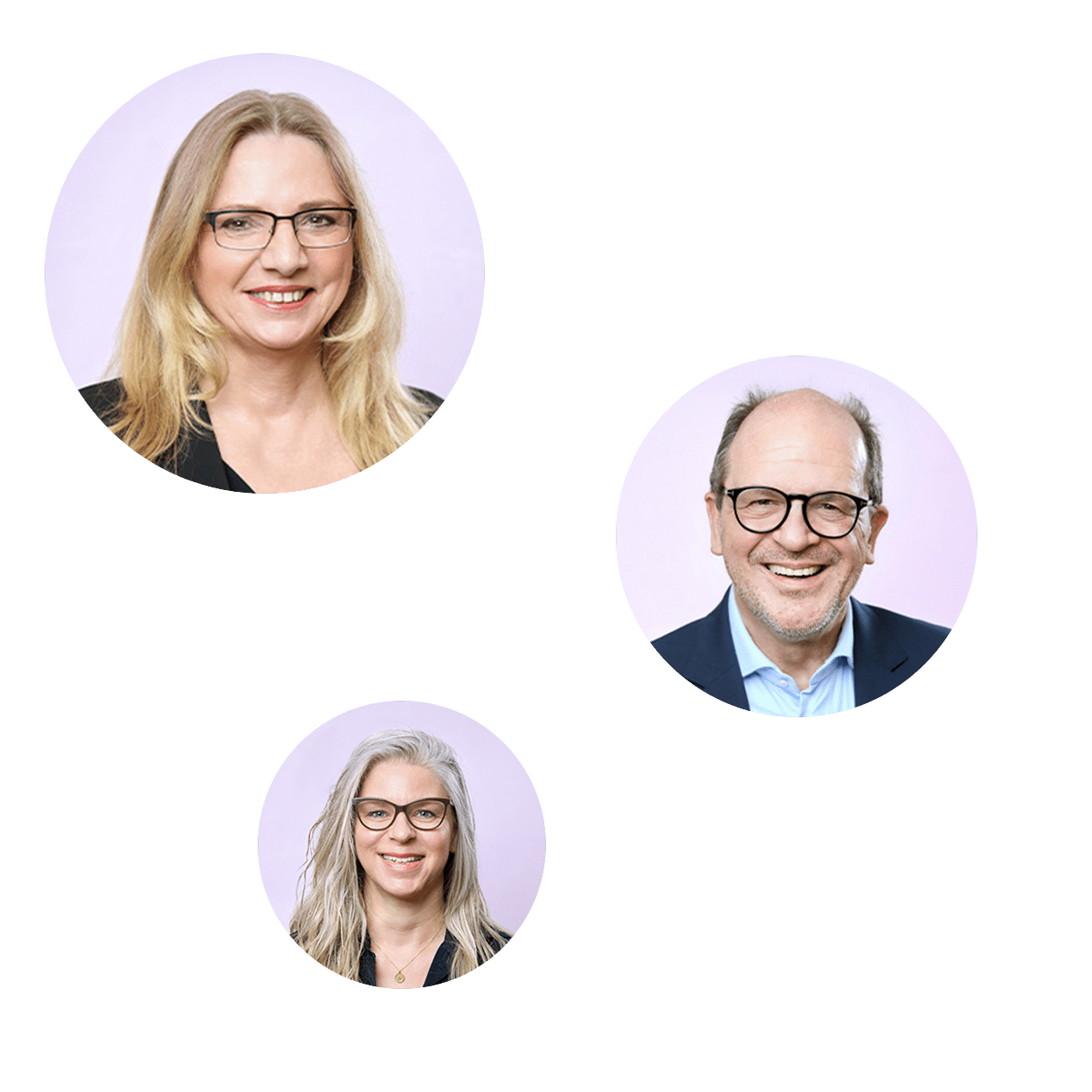 Drei erfahrene Familienaufstellung-Coaches im Porträt.