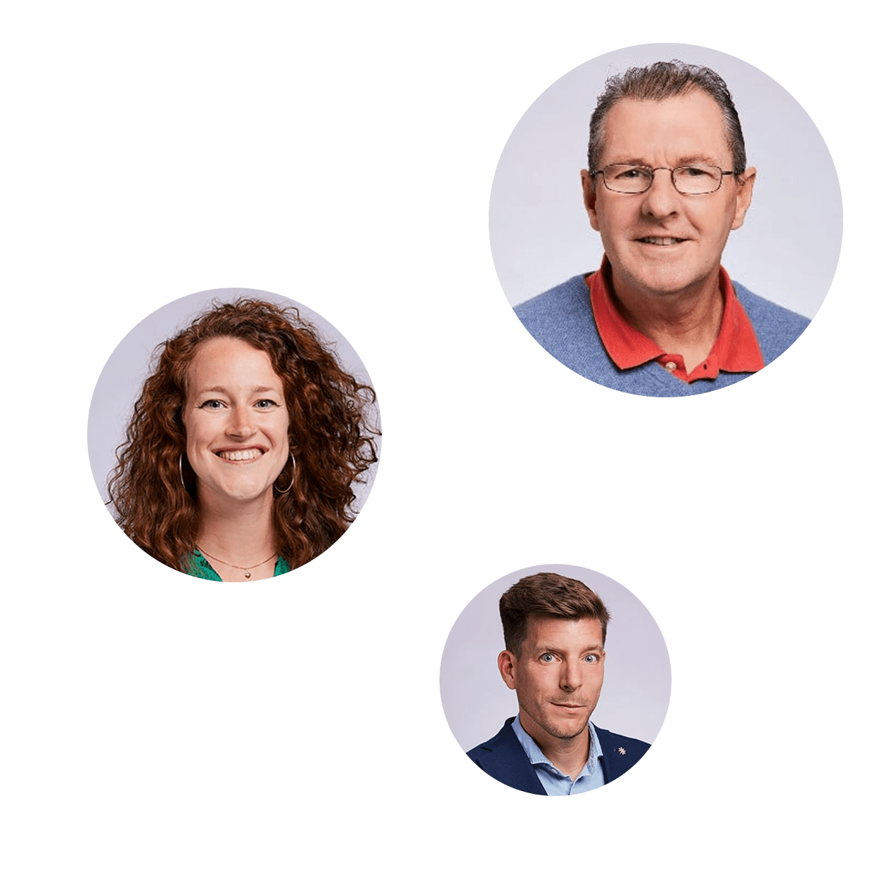 Three professional psychologists at work.