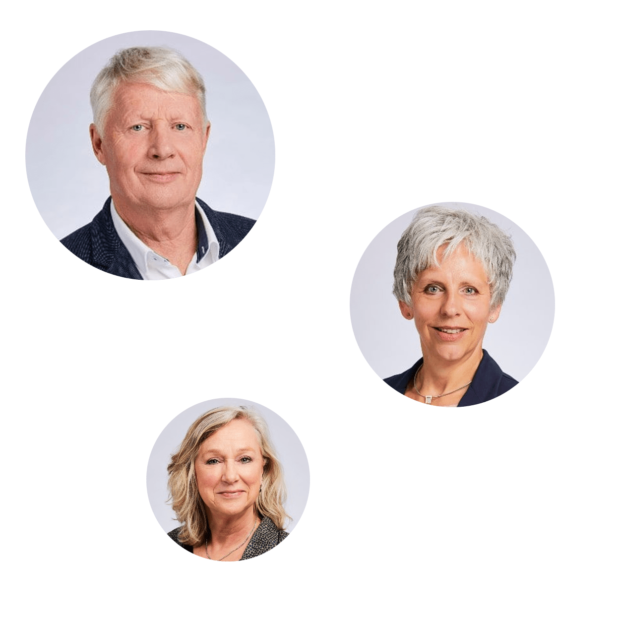 Portrait of three relationship therapists from GORTcoaching